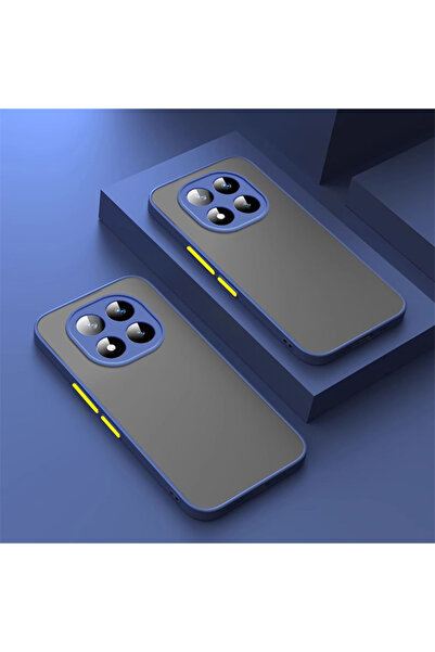 Choice جراب سائل فاخر أزرق مدرع لهاتف Redmi Note 14 Pro 5G لهاتف Redmi Note 1...