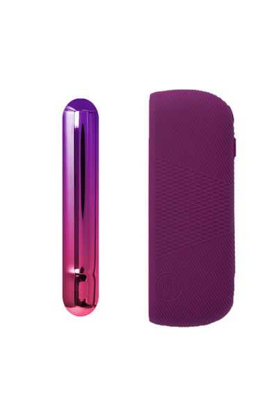 Choice جراب سيليكون فاخر 2 في 1 من بورجوندي، 15 لونًا، مع غطاء جانبي لجهاز IQ...