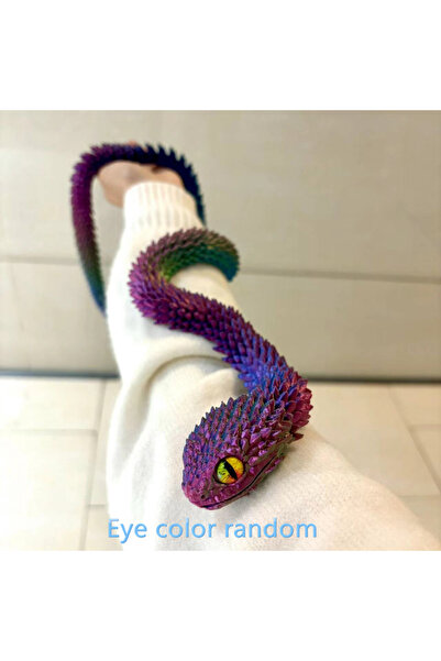 Choice M Gradient green Action Figure 3D Printed Snake Articulated Bush Viper...