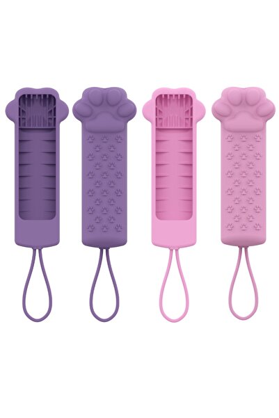 Choice for Fire TV Stick Purple and Pink Cat Paw Silicone Remote Control Cove...