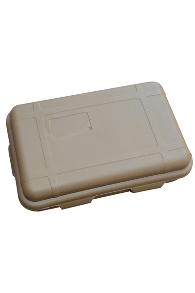 APWIKOGER S Light Brown Outdoor Waterproof Survival Sealed Box Dustproof Shockproof Plastic EDC Tools Storage