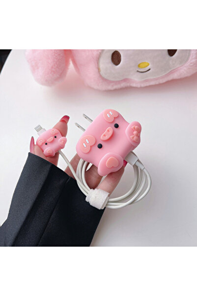 Choice Transparent 4pcs Cute Charging Data Cable Protector For iPhone 18/20w ...