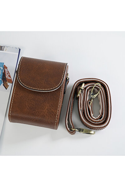 Choice غطاء حقيبة كاميرا من جلد الجاموس البني المسطح لكاميرا Canon SX730 G7X ...