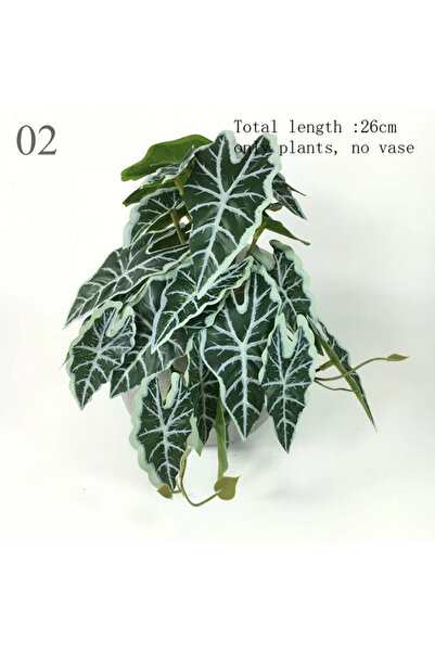 Choice 2 نباتات تررم اصطناعية معلقة على الحائط زهرة الروطان محاكاة ورقة بلاست...