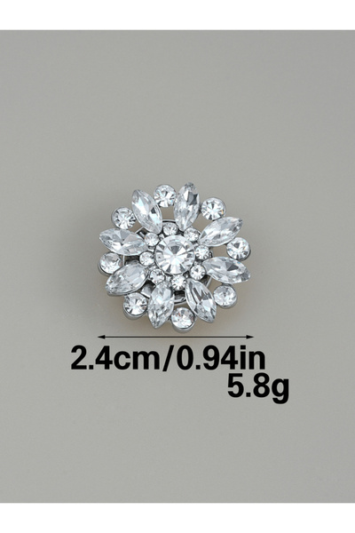 Choice5 10pcs 2 1/2/10pcs Rhinestone Button Covers for Women, Crystal Button ...