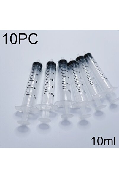 Choice WHI 10 مل 10 قطع 2.5 مل - 5 مل - 10 مل محقنة بدون إبرة للاستخدام مرة واحدة أنبوب إبرة محقنة بدون إبرة صناعية