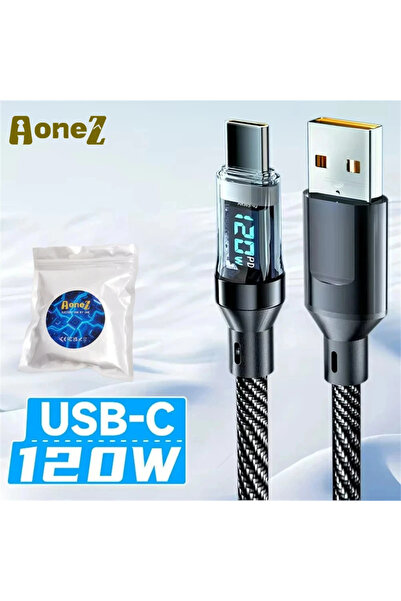 Choice 1 متر 120 واط A- C 1 قطعة كابل شحن سريع ذكي 60 واط 120 واط شاشة LED US...