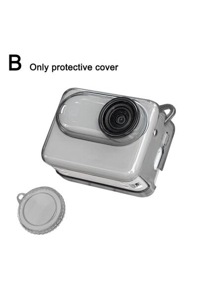 Choice B For Insta360 GO3S Silicone Protective Case Transparent Shockproof Cover for Thumb Camera Accessor.