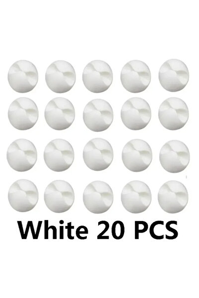Choice white 20pcs 20pcs Data Cable Holders Charger Line Clip Easy to install...