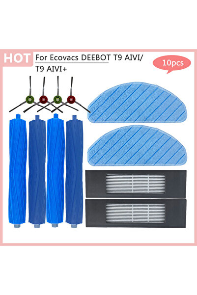 Choice 12 لإكسسوارات Ecovacs DEEBOT T9 AIVI المنزلية، مكنسة كهربائية روبوتية ...