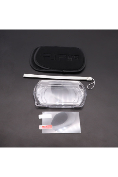 Choice حافظة واقية شفافة من الكريستال باللون الأزرق الفاتح مع حقيبة حمل وحقيب...