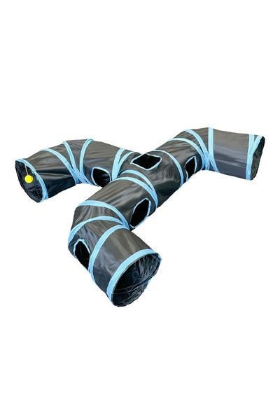 Choice نفق القطة السوداء القابل للطي، مستلزمات الحيوانات الأليفة، نفق لعب T C...