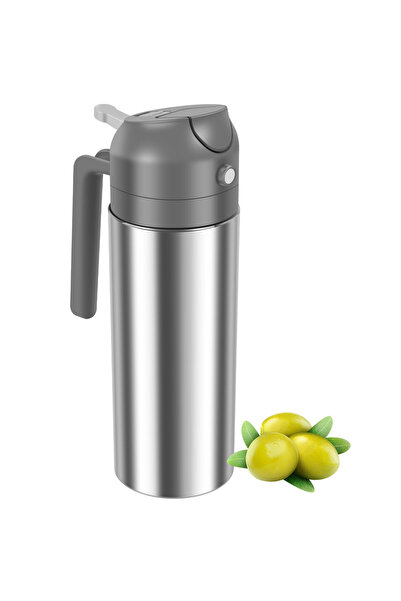 Choice زجاجة رذاذ زيت سعة 500 مل مصنوعة من الفولاذ المقاوم للصدأ 304 للشواء و...