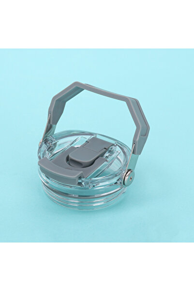 Choice غطاء شرب مزدوج للسيارة رمادي اللون سعة 30 أونصة، غطاء مقبض محمول مقاوم...