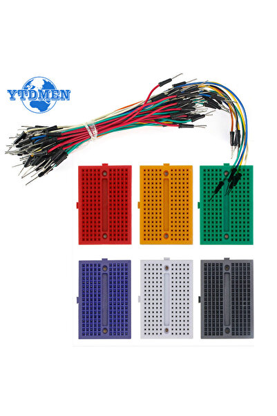YTDMEN مجموعة واحدة من 170 نقطة من لوحة التجارب الصغيرة + 65 قطعة من أسلاك كا...