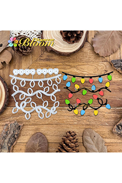 Choice Original Lovely Christmas Party String Lights Metal Cutting Dies Scrap...