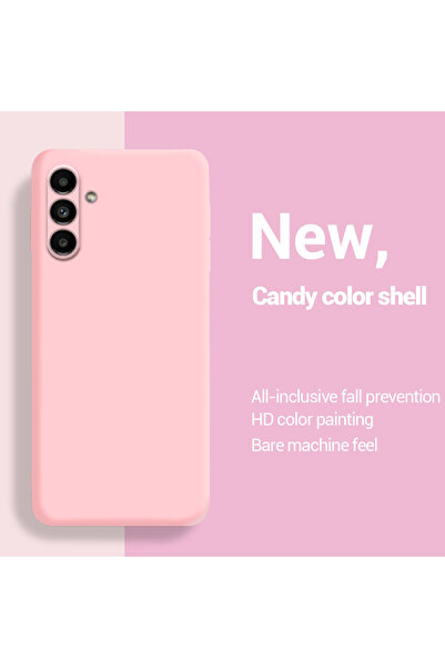 Choice A55 5G LightPink Liquid Silicone Protective Case For A15 A25 A35 A55 A...