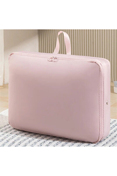 Choice حقيبة تعبئة ملابس مضغوطة للخريف والشتاء وردية اللون مقاس 40×18×30 سم، ...