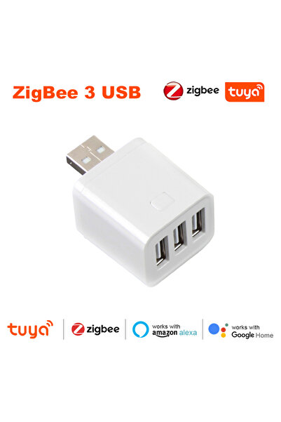 Choice محول طاقة USB صغير Zigbee-3 بمنفذ USB وواي فاي Zigbee Tuya 1/2/3 Gang ...