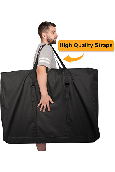 Choice 1PCS BLACK 600DChristmas Storage Bag Folding Chair Storage Bag Extra Large Heavy Duty，With zipper an