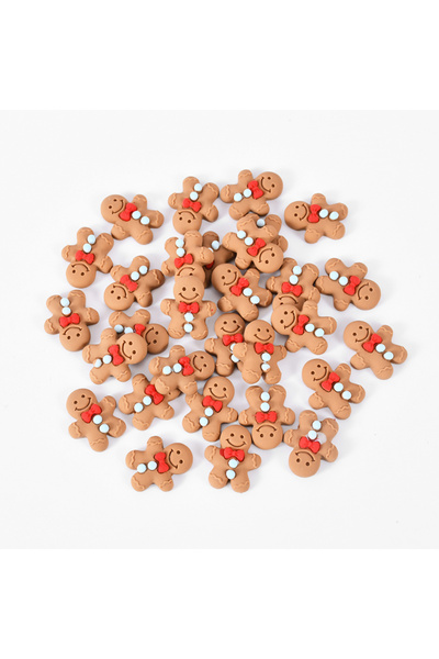 Choice 10 قطع زرقاء 10/20 قطعة من تمثال رجل خبز الزنجبيل لعيد الميلاد مصنوع م...