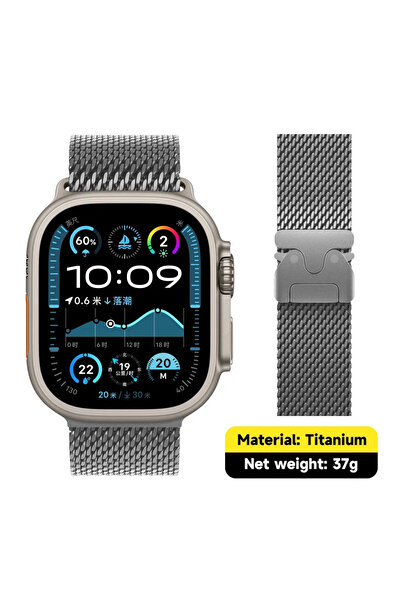 Choice 44 45 46 49MM سوار تيتانيوم تيتانيوم لساعة ألترا 3/2 49 مم IWatch Seri...