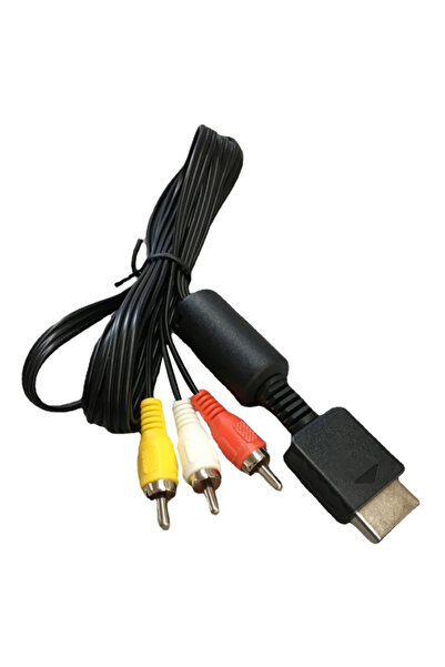 Choice Black AV Video Cable TV Audio Video Stereo A/V Cord for PS PS3 Playsta...