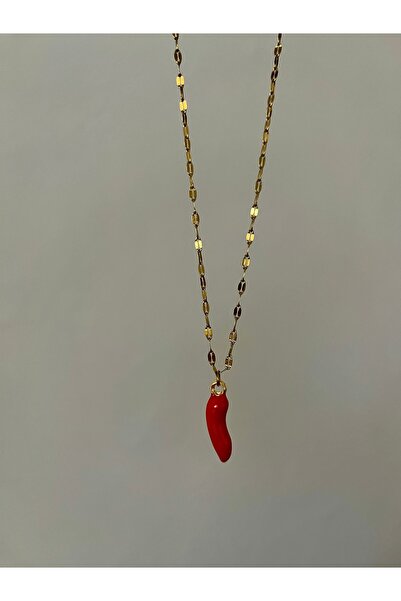 Hoop jewelery Lip Chain Red Luck Necklace