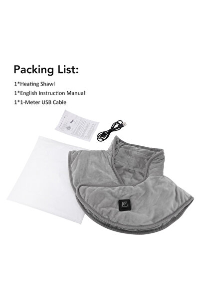 Choice وسادة تدفئة كهربائية للكتف والرقبة 5 فولت 2 أمبير، قطعة واحدة، لفافة ع...