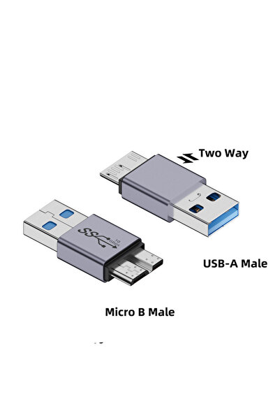 Choice MCRB-003 USB 3.0 Micro B to Type C Adapter Connector USB A to Micro B ...