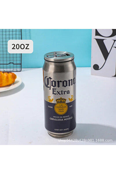 Choice ترمس 500 مل 008 مع ماصة 450-500 مل من الفولاذ المقاوم للصدأ 304 وزجاجة...