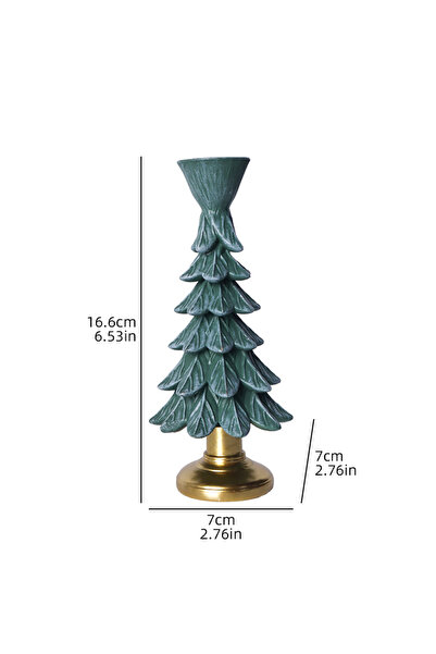 Choice حامل شموع على شكل شجرة عيد الميلاد F133795، مصنوع من الراتنج، مناسب لأ...