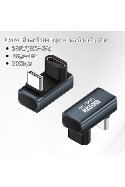 Choice 240W CG-CM UX LS USB4.0 PD240W 8K60Hz Charger Connector for 80Gbps High Speed USB C OTG U-Shape Str