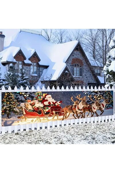 Choice لافتة عيد الميلاد FFB605 VIKAMA مقاس 50x300 سم، 20x118 بوصة، سانتا كلو...