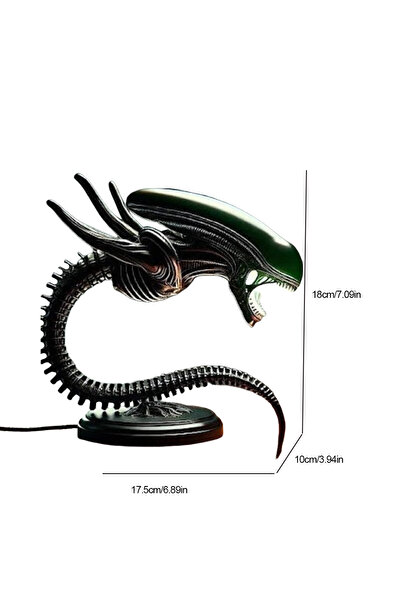 Choice حامل مصباح فريد من نوعه على شكل مخلوق فضائي للمنزل وغرفة النوم وطاولة ضوء ليلي وحامل ضوء مخلوق فضائي للمكتب.