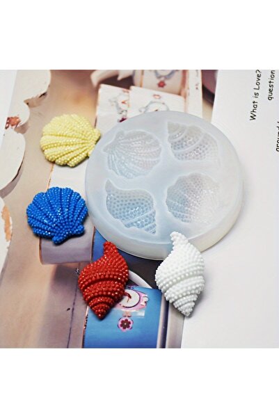 Choice قالب سيليكون أبيض على شكل صدفة غير منتظمة، صناعة المجوهرات بنفسك، صب ر...