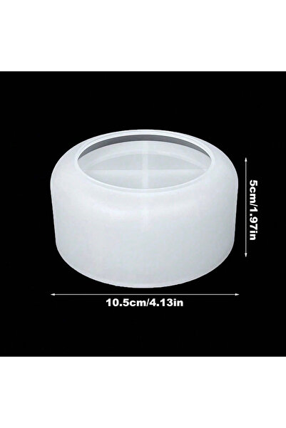 Choice قالب سيليكون لصندوق تخزين دائري أبيض يمكنك صنعه بنفسك، كوب شمعة، وعاء ...