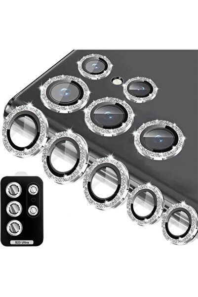 Choice واقي عدسة الكاميرا لهاتف Galaxy S25 Edge فضي لامع لامع لهاتف S23 Plus ...