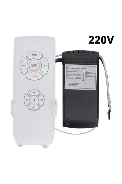 Choice طقم التحكم عن بعد الذكي لمصباح مروحة السقف العالمي 220 فولت تيار متردد 110-240 فولت مفتاح التحكم في التوقيت قابل للتعديل