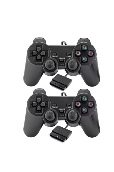 Choice 2 قطعة لوحة ألعاب سلكية لجهاز بلاي ستيشن PS2 / PS3 وحدة تحكم لعبة USB ...