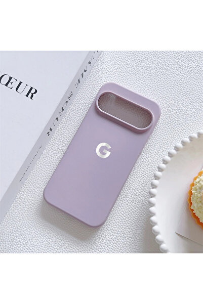 Choice جراب هاتف من السيليكون السائل بلون بنفسجي لهاتف Google Pixel 9 الرسمي ...