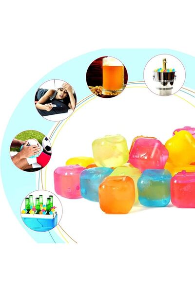 Choice 12PCS 12PCS plastic ice cubes can be used to freeze various shapes in summer. They can also be used