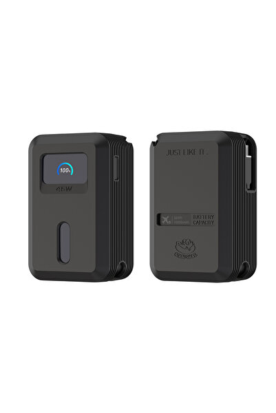 Choice جراب سيليكون أسود من SIKAI لبنك الطاقة Anker 45 واط S1 10000 مللي أمبي...