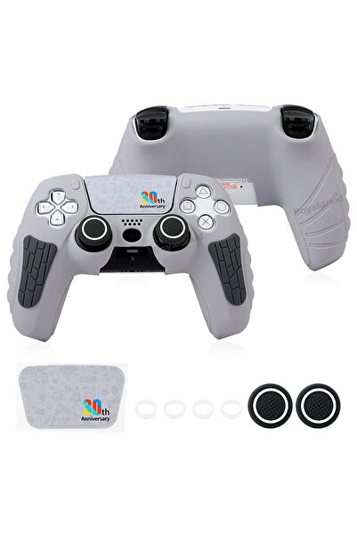 Choice جراب حماية ناعم من السيليكون غير قابل للانزلاق باللون الرمادي بخمسة أل...