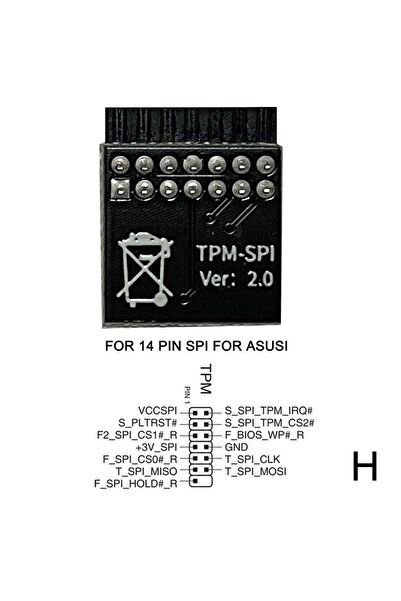 Choice H TPM 2.0 Encryption Security Module Remote Card Supports Multi Brand Motherboards 12 14 18 20-1pin.
