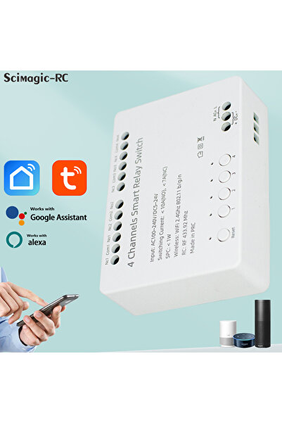 Choice وحدة أتمتة التبديل الذكي Tuya ذات 4 قنوات تيار متردد 100~240 فولت 220 ...