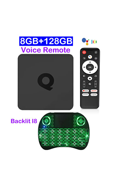 Choice صندوق تلفاز ذكي I8 مزود بمقبس المملكة المتحدة 8 جيجا بايت 128 جيجا باي...