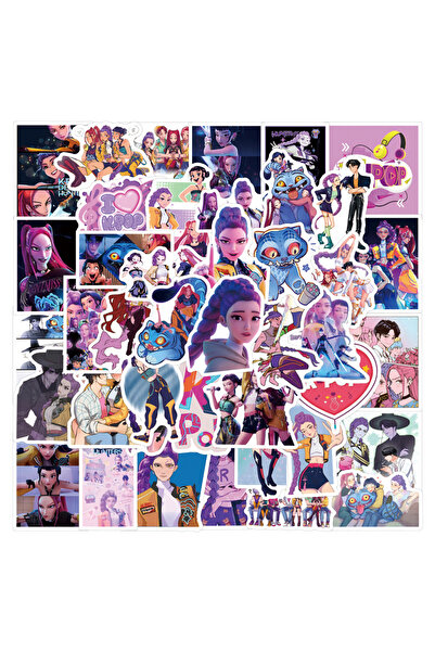 Choice MULTICOLOR X857 55Pcs Anime KPop Demon Hunters Sticker Toy Derpys Tige...