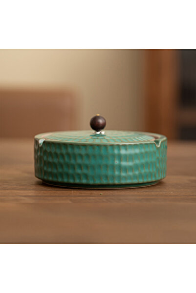 Choice 02 منفضة سجائر سيراميك مع غطاء، مكتب منزلي، شخصية إبداعية، ديكور عصري ...