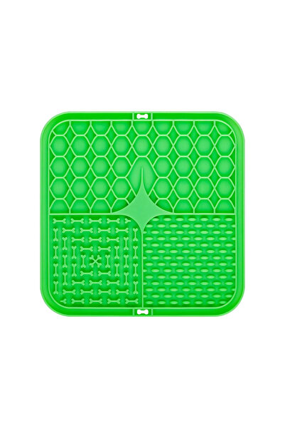 Choice green Pet Licking Plate, Slow Food Plate, Licking Pad, Silicone Pet Sl...